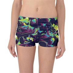 Artistic Psychedelic Abstract Reversible Boyleg Bikini Bottoms by Modalart
