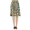 Colorful Psychedelic Fractal Trippy Flared Midi Skirt View2