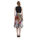 Valentine s Day Heart Artistic Psychedelic A-Line Full Circle Midi Skirt With Pocket View4