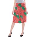 Texture Sweet Strawberry Dessert Food Summer Pattern Midi Beach Skirt View1