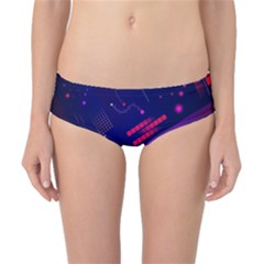 Vector Design Gamming Sytle Retro Art Pattern Classic Bikini Bottoms by Sarkoni