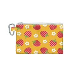 Strawberry Canvas Cosmetic Bag (small) by Dutashop