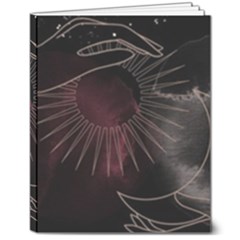 Universal Balance Moon Abstract Star Sun Universe 8  X 10  Hardcover Notebook by Modalart