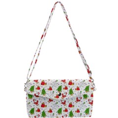 Christmas Santa Pattern Tree Removable Strap Clutch Bag by Sarkoni