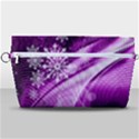 Purple Abstract Merry Christmas Xmas Pattern Handbag Organizer View1