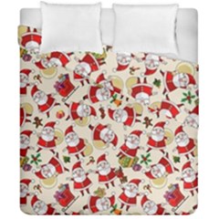 Christmas  Santa Claus Patterns Duvet Cover Double Side (california King Size) by Sarkoni