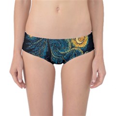 Castle Starry Night Van Gogh Parody Classic Bikini Bottoms by Sarkoni