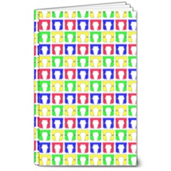 Colorful Seamless Pattern 8  X 10  Softcover Notebook by Amaryn4rt