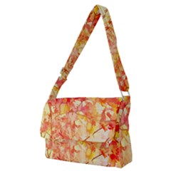 Monotype Art Pattern Leaves Colored Autumn Full Print Messenger Bag (m) by Amaryn4rt