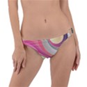 Abstract Colorful Background Wavy Ring Detail Bikini Bottoms View1