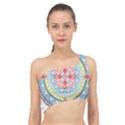 Drawing Mandala Art Spliced Up Bikini Top  View1