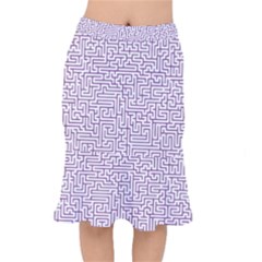 Maze Lost Confusing Puzzle Short Mermaid Skirt by Amaryn4rt