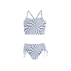 Fractal Symmetry Pattern Network Girls  Tankini Swimsuit by Amaryn4rt