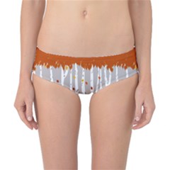 Birch Trees Fall Autumn Leaves Classic Bikini Bottoms by Sarkoni