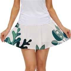 Leaves Plants Foliage Border Women s Skort by Sarkoni