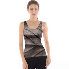 Leaf Veins Nerves Macro Closeup Women s Basic Tank Top by Amaryn4rt