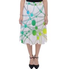 Network Connection Structure Knot Classic Midi Skirt by Amaryn4rt