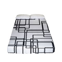 Structure Pattern Network Fitted Sheet (full/ Double Size) by Amaryn4rt