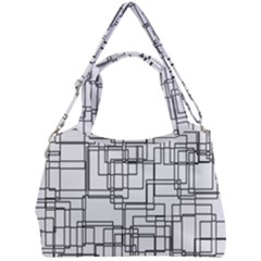 Structure Pattern Network Double Compartment Shoulder Bag by Amaryn4rt