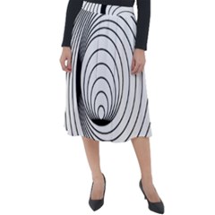 Spiral Eddy Route Symbol Bent Classic Velour Midi Skirt  by Amaryn4rt