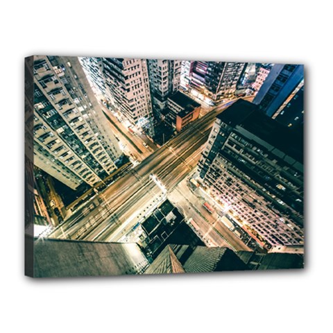 Architecture Buildings City Canvas 16  X 12  (stretched) by Amaryn4rt