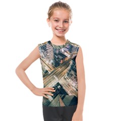 Architecture Buildings City Kids  Mesh Tank Top by Amaryn4rt