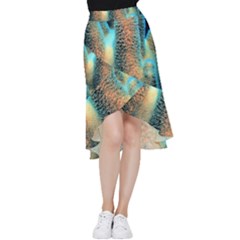 Photo Coral Great Scleractinia Frill Hi Low Chiffon Skirt by Pakjumat