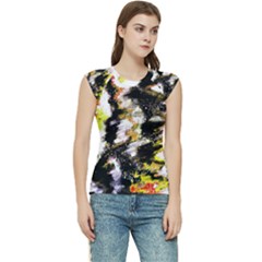 Canvas Acrylic Digital Design Art Women s Raglan Cap Sleeve T-shirt by Amaryn4rt