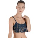 Photo Of Buildings During Nighttime Layered Top Bikini Top  View1