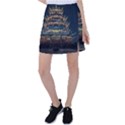 Blue Yellow And Green Lighted Pagoda Tower Tennis Skirt View1