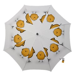 Chick Easter Cute Fun Spring Hook Handle Umbrellas (large) by Ndabl3x
