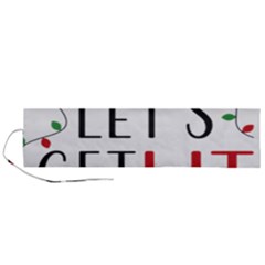 Let s Get Lit Christmas Jingle Bells Santa Claus Roll Up Canvas Pencil Holder (l) by Ndabl3x