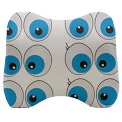 Eyes Comic Cartoon Fun Funny Toon Velour Head Support Cushion by Ndabl3x