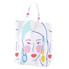 Art Womens Lovers Giant Grocery Tote by Ndabl3x