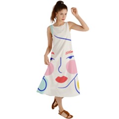 Art Womens Lovers Summer Maxi Dress by Ndabl3x
