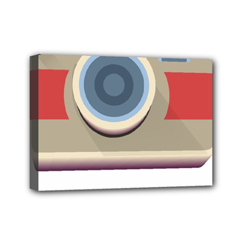Photo Camera Machine Colorful Art Mini Canvas 7  X 5  (stretched) by Ndabl3x