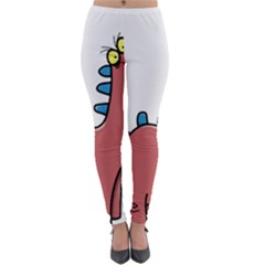 Dinosaur Dragon Drawing Cute Lightweight Velour Leggings by Ndabl3x