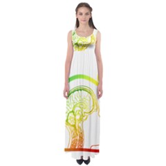 Throughts Construct Does Face Empire Waist Maxi Dress by Ndabl3x