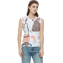 Abstract Art Design Pattern Women s Raglan Cap Sleeve T-shirt by Ndabl3x
