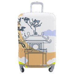 Poster Map Flag Lotus Boat Ha Noi Vietnam Luggage Cover (medium) by Grandong