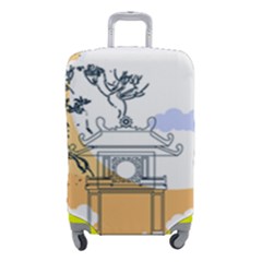 Poster Map Flag Lotus Boat Ha Noi Vietnam Luggage Cover (small) by Grandong