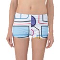Sketch Line Art Doodles Design Boyleg Bikini Bottoms View1