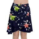 Abstract Eart Cover Blue Gift Chiffon Wrap Front Skirt View1