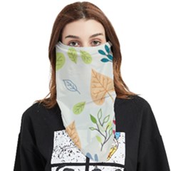 Leaves Plants Background Branches Face Covering Bandana (triangle) by Grandong