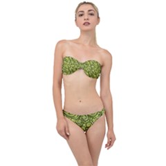 Flower Design Paradigm Start Classic Bandeau Bikini Set by Grandong