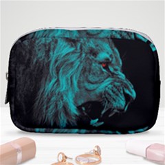 Angry Male Lion Predator Carnivore Make Up Pouch (small) by Ndabl3x