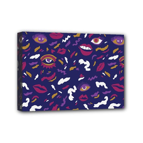 Pattern Burton Galmour Mini Canvas 7  X 5  (stretched) by Ndabl3x