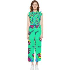 Pattern Adweek Summer Women s Frill Top Chiffon Jumpsuit by Ndabl3x