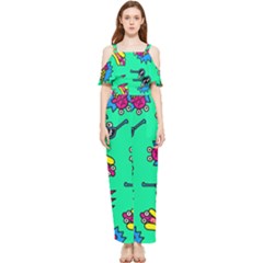 Pattern Adweek Summer Draped Sleeveless Chiffon Jumpsuit by Ndabl3x