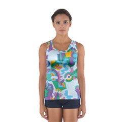 Pattern Hotdog Trap Sport Tank Top  by Ndabl3x